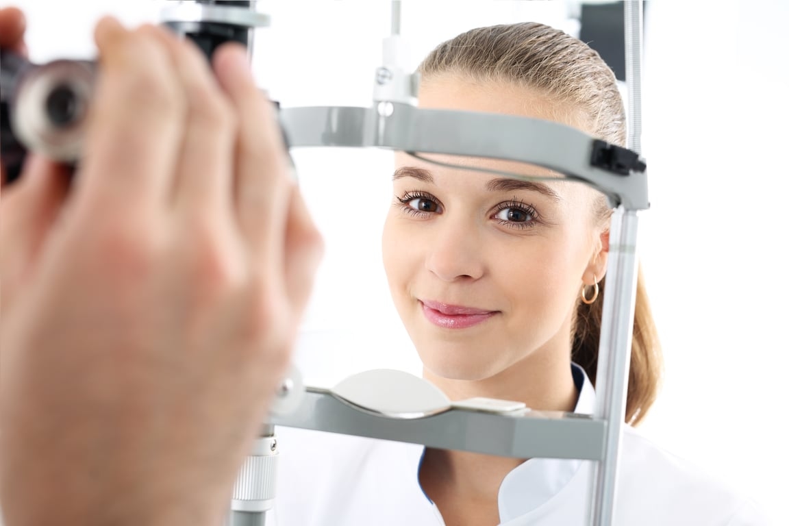 Professional eye examination at View Optometrist Eye Care Center in Fremont