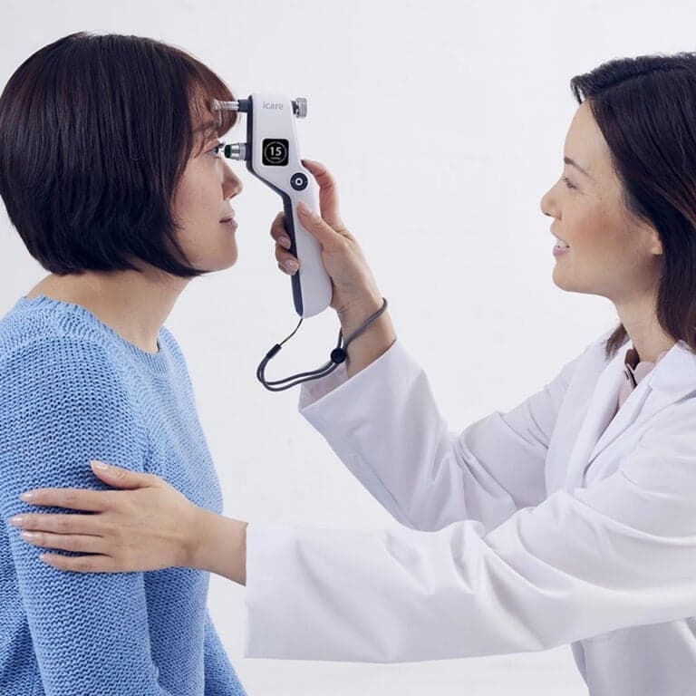 iCare tonometer for painless eye pressure testing in Fremont