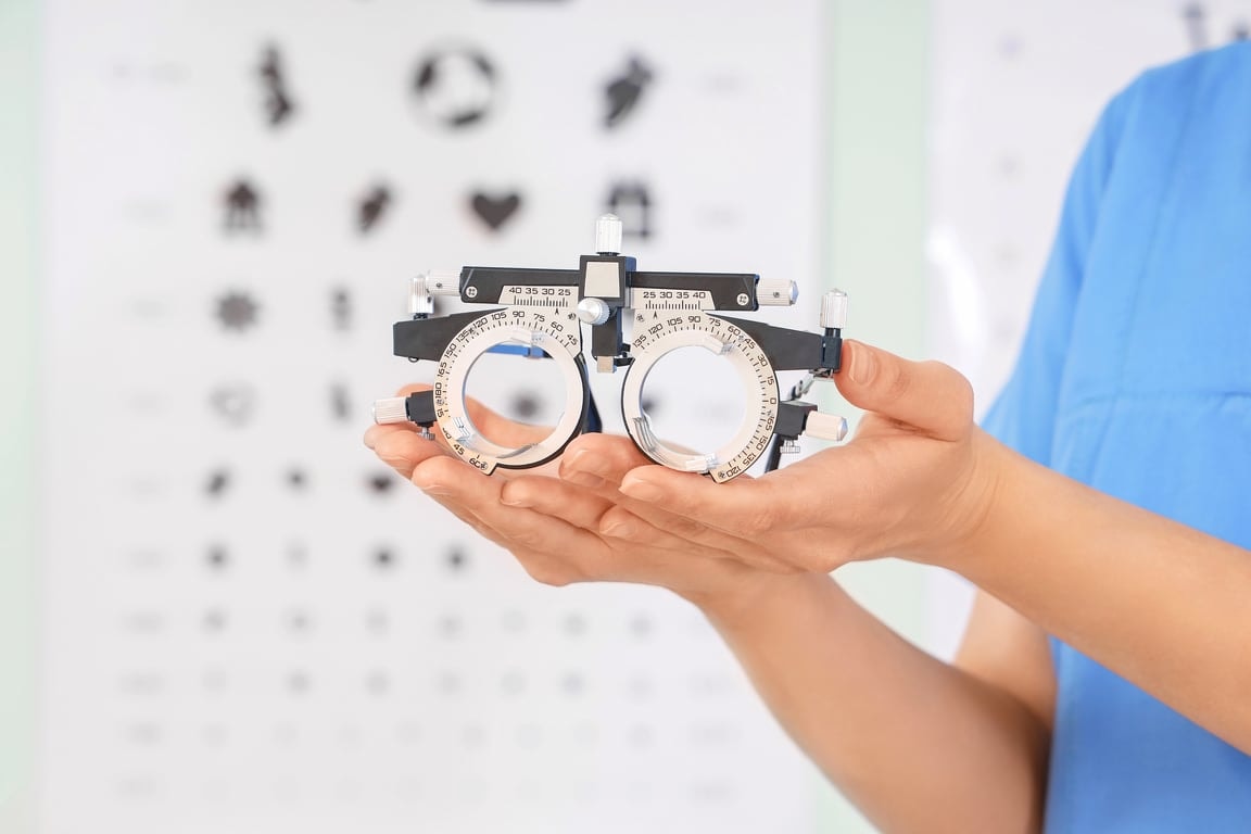 Advanced comprehensive eye exam being performed at View Optometrist in Fremont